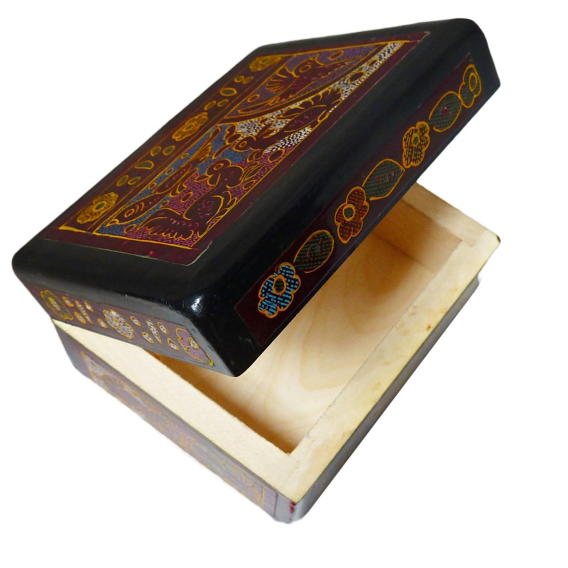 Olinalá lacquered box Linaloe Wood of Mexico Casa Frida