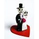 Mariés mexicains - Figurine couple fiancés en terre cuite - Casa Frida