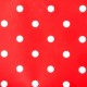 Adhesivo decorativo rojo con puntos