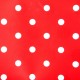 Self adhesive foil red with polka dots