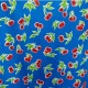 Blue Cerezas oilcloth