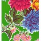 Toile cirée Crisantemos Vert
