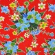 Red Hibisco oilcloth