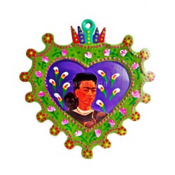 Coeur sacré Frida Kahlo vert