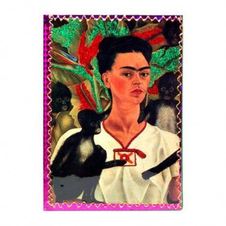 Frida Kahlo Selfportrait with monkeys notebook