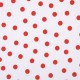 Red Polka dots oilcloth