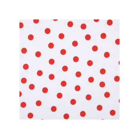 Red Polka dots oilcloth