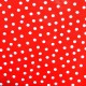 White Polka dots oilcloth