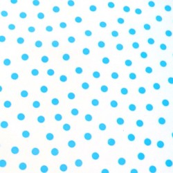 Blue Polka dots oilcloth