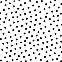Black Polka dots oilcloth
