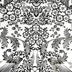 Wachstuch Eden Schwarz