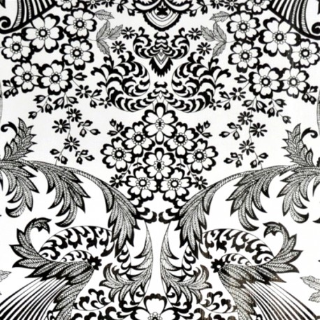 Wachstuch Eden Schwarz