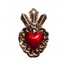 Coeur sacré avec fleur et 3 feuilles