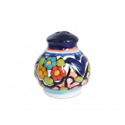 Salt shaker with flowers