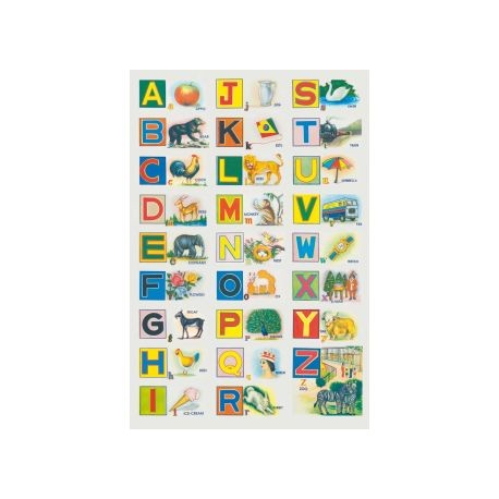 Poster Illustrated alphabet