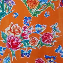 Oilcloth Mariposas Orange