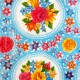 Oilcloth offcut Rosario Blue
