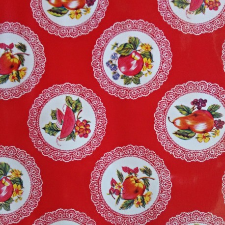 Oilcloth Carpetas Red