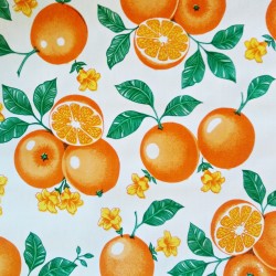 Hule Naranjas Blanco