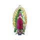 Vierge de Guadalupe en étain