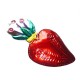Sacred heart with flowers Green