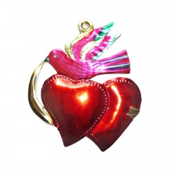 Ornament Hearts and bird