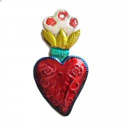Coeur sacré à fleurs Jaune