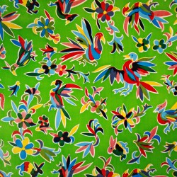 Oilcloth Otomi Green