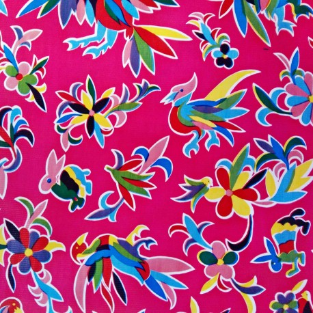 Toile cirée Otomi Rose