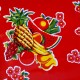 Oilcloth Tropical Red