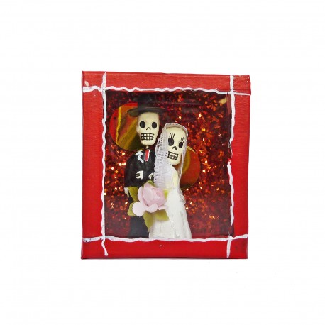 Diorama box Newlyweds Red