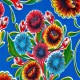 Royal blue Dulce flor oilcloth