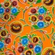 Orange Dulce flor oilcloth