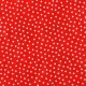 White Polka dots oilcloth