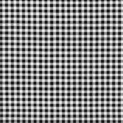 Wachstuch Vichy-Karo Schwarz