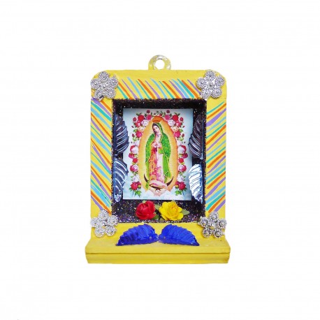 Petite niche Vierge de Guadalupe Jaune