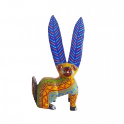 Alebrije Lièvre à oreilles bleues