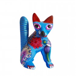 Alebrije Renard bleu