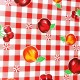 Red Frutal Oilcloth