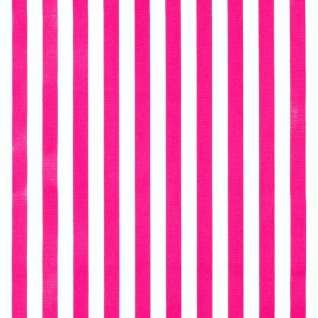Pink Rayas Oilcloth