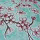 Toile cirée Flor de cereza Turquoise