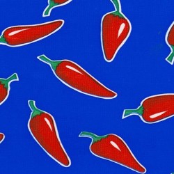 Blue Chiles Oilcloth