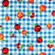 Blue Frutal Oilcloth