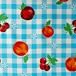 Blue Frutal Oilcloth