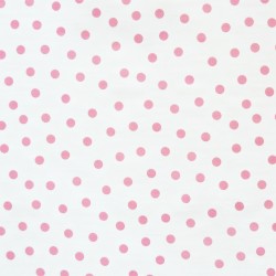 Pink Polka dots Oilcloth