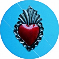 Ex voto coeur sacré avec grande flamme
