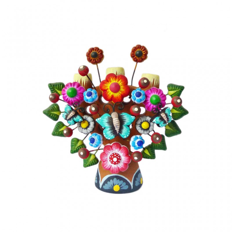 Arbol de la vida pequeño - Artesania de barro de México - Casa Frida
