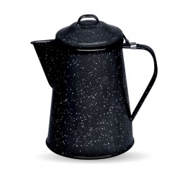 Cafetière émaillée rétro Noir