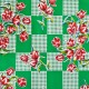 Green Tulipanes Oilcloth