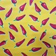 Oilcloth Chiles yellow - Red peppers Mexican tablecloth - Casa Frida